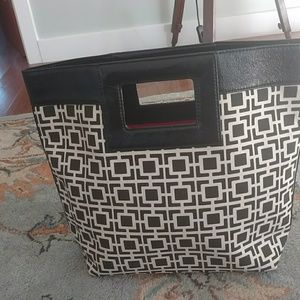 NWT Banana Republic black and white tote